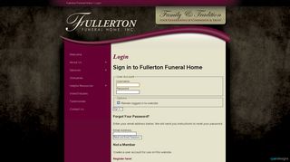 
                            12. Fullerton Funeral Home :: Login