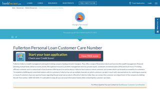 
                            8. Fullerton Personal Loan Customer Care - 24x7 Toll Free Number