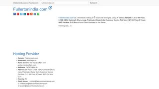 
                            7. Fullertonindia.com Error Analysis (By Tools)
