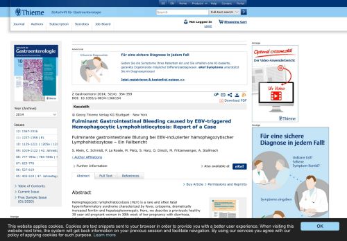 
                            11. Fulminant Gastrointestinal Bleeding caused by EBV-triggered ...