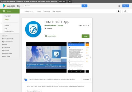 
                            11. FUMEC SINEF App – Apps no Google Play