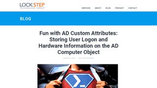 
                            10. Fun with AD Custom Attributes: Storing User Logon and Hardware ...