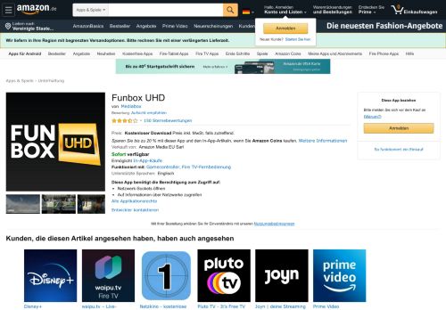 
                            3. Funbox UHD: Amazon.de: Apps für Android