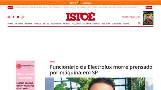 
                            12. Funcionário da Electrolux morre prensado por máquina em SP ...