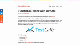 
                            7. Functional Testing with TestCafe - Michael Herman