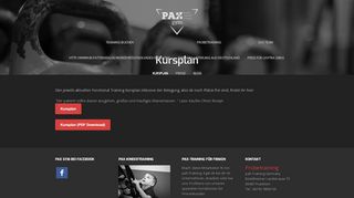 
                            5. Functional Training Kursplan | paX gym