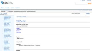 
                            5. Functions and CALL Routines: SIGN Function - 9.2 - SAS Support