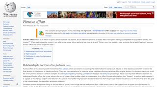 
                            4. Functus officio - Wikipedia