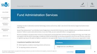 
                            10. Fund Administration Services - SS&C Technologies