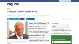 
                            7. Fundação Lemann adota Canvas | Notícias | Baguete