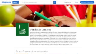 
                            4. Fundação Lemann Online Courses | Coursera
