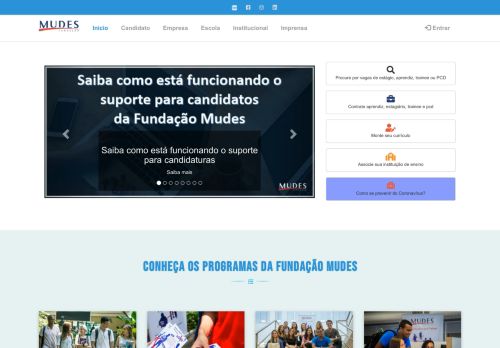 
                            2. Fundação Mudes - Aprendiz, Estágio e Trainee