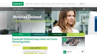 
                            8. Fundação Unimed lança mais um Curso Virtual gratuito - Listagem ...