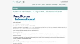 
                            6. FundForum International | 11 - 13 June 2018 | InterContinental ...