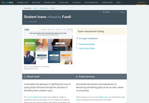 
                            2. Fundi – Student loans in SA | LoansFind