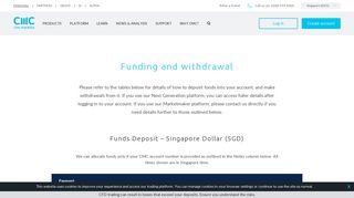 
                            10. Funding and withdrawal table SG | CMC Markets| CMC Markets