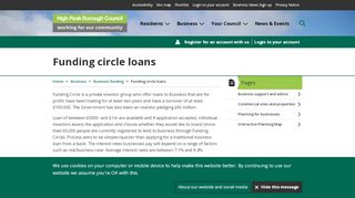 
                            12. Funding circle loans - High Peak Borough Council