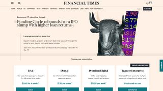 
                            13. Funding Circle rebounds from IPO slump with higher loan returns ...