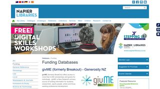 
                            13. Funding Information Databases - Napier Libraries