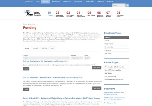 
                            10. Funding | National Research Foundation