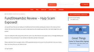 
                            4. FundStream.biz Review - Hyip Scam Exposed In Details!