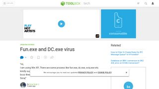 
                            9. Fun.exe and DC.exe virus - IT Toolbox