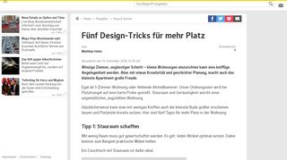 
                            11. Fünf Design-Tricks für mehr Platz Winzige Zimmer ... - Web.de