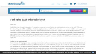 
                            8. Fünf Jahre BASF-Mitarbeiterkiosk - Stellenanzeigen.de