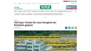 
                            8. Fünf Spar-Tickets für neue Fahrgäste der Ruhrbahn geplant | nrz.de ...