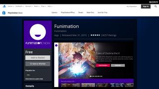 
                            8. Funimation on PS4 | Official PlayStation™Store Canada