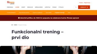 
                            13. Funkcionalni trening – prvi dio | Fitness.com.hr