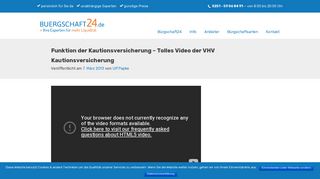 
                            9. Funktion der Kautionsversicherung – Tolles Video der VHV ...