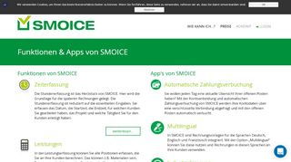 
                            6. Funktionen & Apps von SMOICE