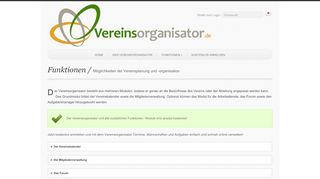 
                            6. Funktionen des Vereinsorganisators | Vereinsorganisator.de ...