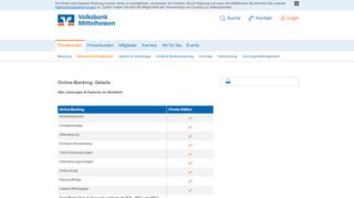 
                            7. Funktionen im Detail Online-Banking - Volksbank Mittelhessen eG