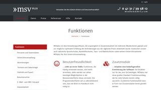 
                            13. Funktionen – MSVplus Musikschulverwaltung