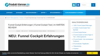 
                            6. Funnel Cockpit Erfahrungen | Funnel Cockpit Test | HARTES REVIEW