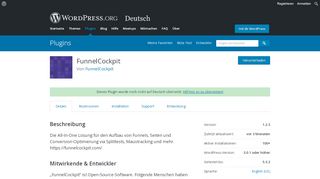 
                            12. FunnelCockpit | WordPress.org