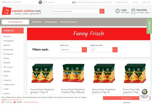 
                            10. Funny Frisch | sweets-online.com | Süßigkeiten günstig online bestellen
