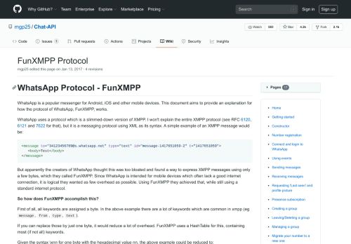 
                            2. FunXMPP Protocol · mgp25/Chat-API Wiki · GitHub