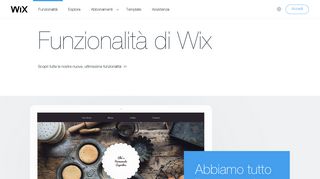 
                            6. Funzionalità di Wix per il tuo sito web | Wix.com
