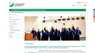 
                            2. Für Alumni - Universität Bayreuth
