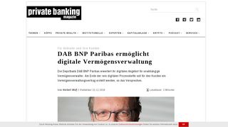 
                            11. Für Anbieter und ihre Kunden: DAB BNP Paribas ermöglicht digitale ...