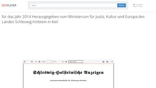 
                            6. für das Jahr 2014 Herausgegeben vom Ministerium für Justiz, Kultur ...