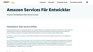 
                            7. Für Entwickler - Marketplace Web Services - Amazon.de