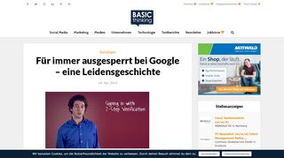 
                            10. Für immer ausgesperrt bei Google - eine Leidensgeschichte - BASIC ...