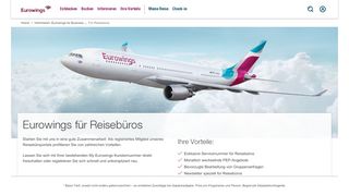 
                            1. Für Reisebüros - Eurowings