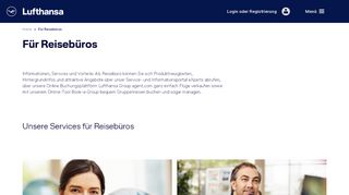 
                            1. Für Reisebüros - Lufthansa