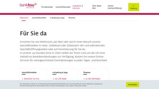 
                            9. Für Sie da - Bank BSU