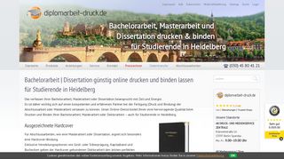 
                            11. für Studierende in HEIDELBERG | Dissertation online drucken und ...